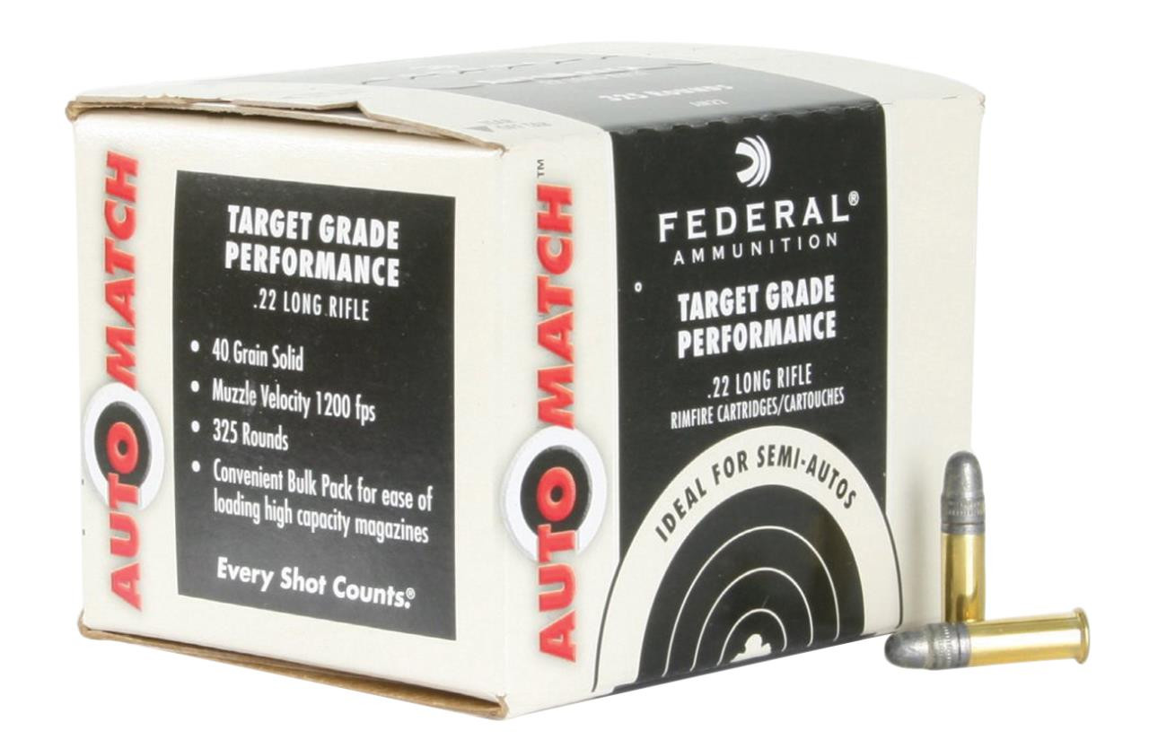 Federal AM22 Champion AutoMatch 22LR Solid 40 GR 325Box/10Case - 294650573506