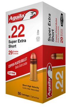 Aguila 1B222110 Standard High Velocity 22 Short 29 GR Solid Point 50 Bx/100 Cs - 640420001135