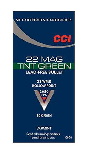 CCI 0060 Varmint 22 Winchester Magnum Rimfire (WMR) 30 GR TNT Hollow Point 50 Bx/ 40 Cs - 766830006062