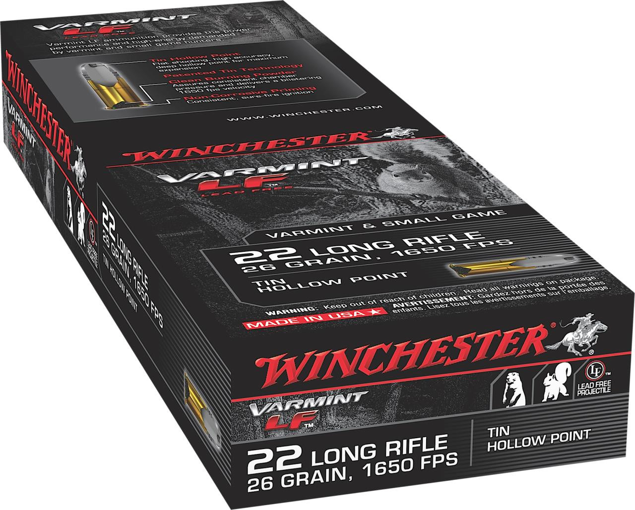 Winchester Ammo X22LRHLF Super-X 22 Long Rifle 26 GR Hollow Point 50 Bx/ 40 Cs - 208921023850