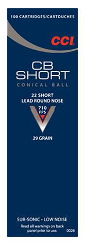 CCI 0026 Low Noise/Training/Specialty CB 22 Short LRN 29 GR 100Box/50Case - 766830002620