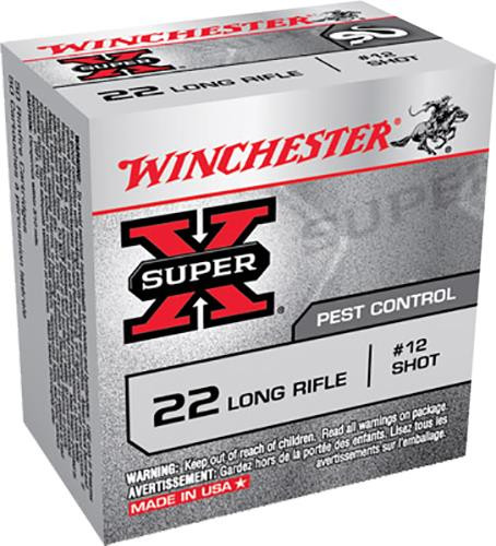 Winchester Ammo X22LRS Super-X 22 Long Rifle 40 GR #12 Shot 50 Bx/ 100 Cs - 208921003128
