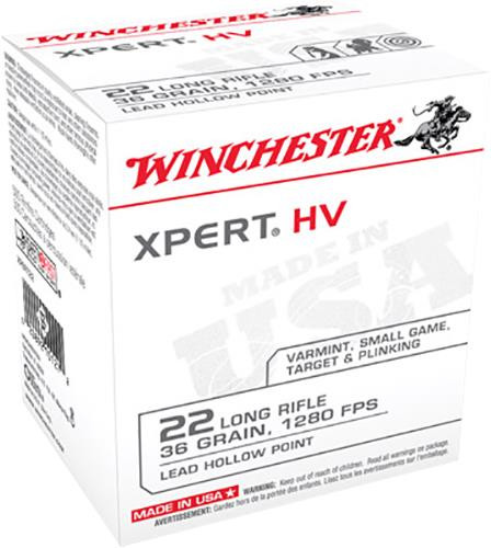 Winchester Ammo XPERT22 XPert 22 Long Rifle (LR) 36 GR Lead Hollow Point 500 Bx/ 10 Cs - 50020892101277