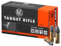 RWS 2132478 22 LR 22 Long Rifle Lead Round Nose 40 GR 50 Rnds Per Box - 400029413278