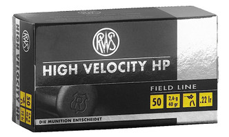 RWS 2132494  22LR 40GR High Velocity Hollow Point 50 Per Box - 400029413249