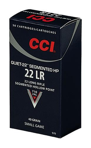 CCI 970 Quiet-22 22 LR 40GR CPRN 50Box/100Case - 766830097084