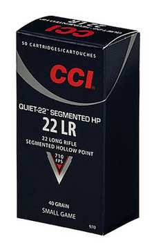 CCI 970 Quiet-22 22 LR 40GR CPRN 50Box/100Case - 766830097084