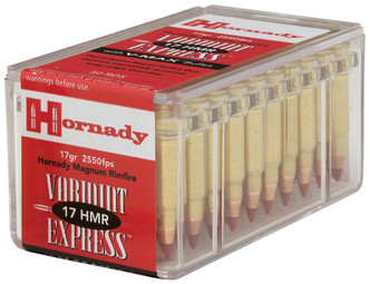 Hornady 83170 Varmint Express 17 Hornady Magnum Rimfire (HMR) 17 GR V-Max 50 Bx/ 40 Cs - 902558317022
