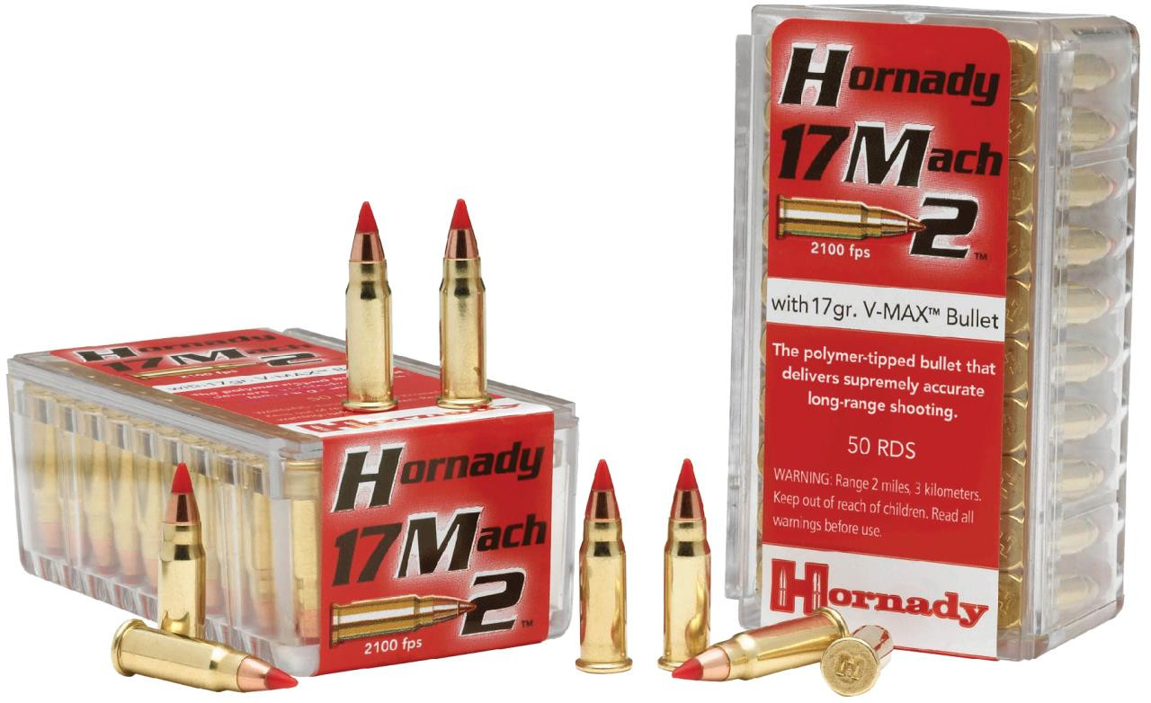 Hornady 83177 Varmint Express 17 Mach 2 17 GR V-Max 50 Bx/ 100 Cs - 902558317718