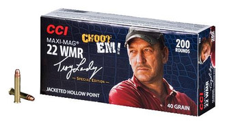 CCI 958 22 Winchester Magnum Maxi-Mag Swamp People JHP 40 GR 200Box/10Case - 766830095868