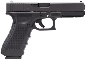 Glock PG1750201 G17 Gen4 Double 9mm Luger 4.48" 10+1 FS Black Interchangeable Backstrap Grip Black - 764503652011