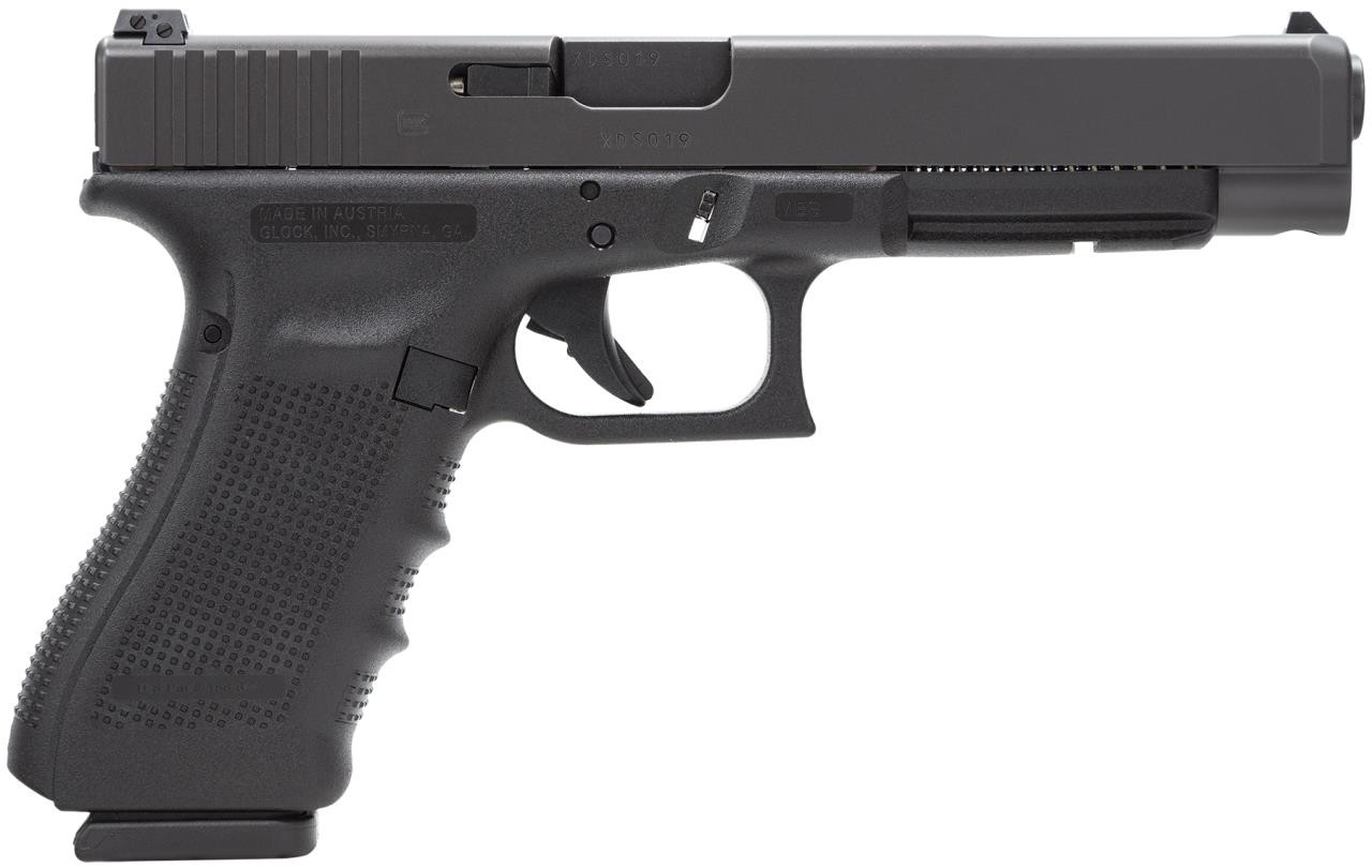 Glock PG3430101 G34 Gen 4 Double 9mm Luger 5.31" 10+1 Black Interchangeable Backstrap Grip Black - 764503721014