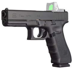 Glock PG1750201MOS G17 Gen4 MOS Double 9mm Luger 4.48" 10+1 FS Black Interchangeable Backstrap Grip Black - 764503913457