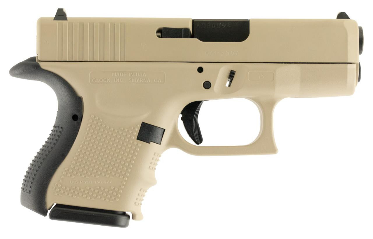 Glock UG2650204 G26 Gen 4 Double 9mm Luger 3.42" 10+1 Desert Tan Interchangeable Backstrap Grip Desert Tan Cerakote - 682146001211