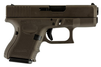 Glock UG2650204 G26 Gen 4 Double 9mm Luger 3.42" 10+1 Midnight Bronze Interchangeable Backstrap Grip Midnight Bronze Cerakote - 682146001310