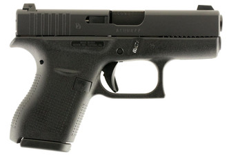 Glock UI4250701 G42 Subcompact Double 380 Automatic Colt Pistol (ACP) 3.25" 6+1 Black Polymer Grip/Frame Grip Black - 764503015465