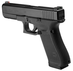 Glock PA175031AB G17 Gen5 Double 9mm Luger 4.49" 10+1 NS Black Interchangeable Backstrap Grip Black nDLC - 764503023125