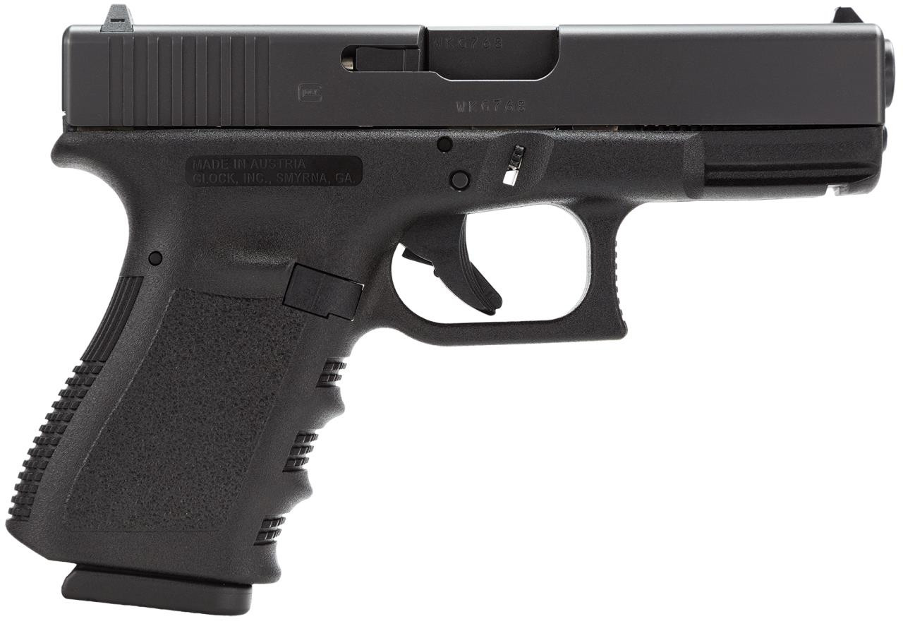 Glock PI2350201 G23 Standard Double 40 Smith & Wesson (S&W) 4.01" 10+1 Black Polymer Grip/Frame Grip Black - 764503235023