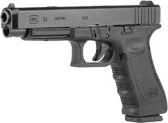 Glock PI3430101 G34 Standard Double 9mm Luger 5.31" 10+1 Black Polymer Grip/Frame Grip Black - 764503343018