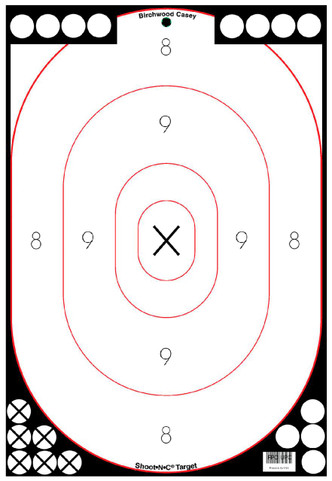 Birchwood Casey 34615 Shoot-N-C White/Black Bull''s-Eye X 5 P - 290573461524