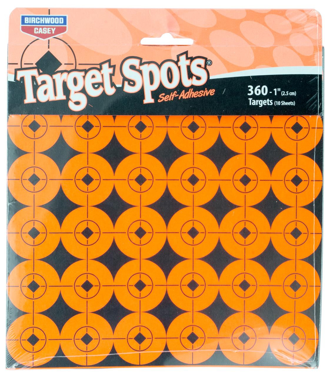 Birchwood Casey 33904 Target Spots 1.5" Red Bullseye Adhesive 16 Per Page/10Pack - 290573390480