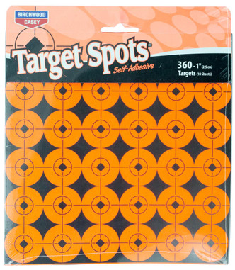Birchwood Casey 33904 Target Spots 1.5" Red Bullseye Adhesive 16 Per Page/10Pack - 290573390480