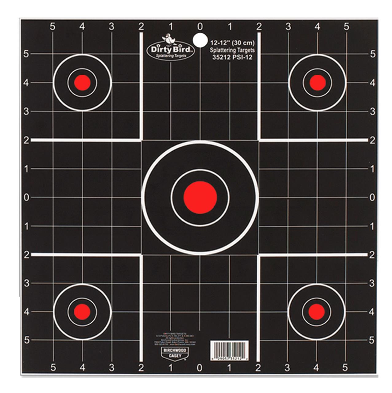 Birchwood Casey 35212 Dirty Bird Sight-In 12" Target 12 Pack - 290573521228