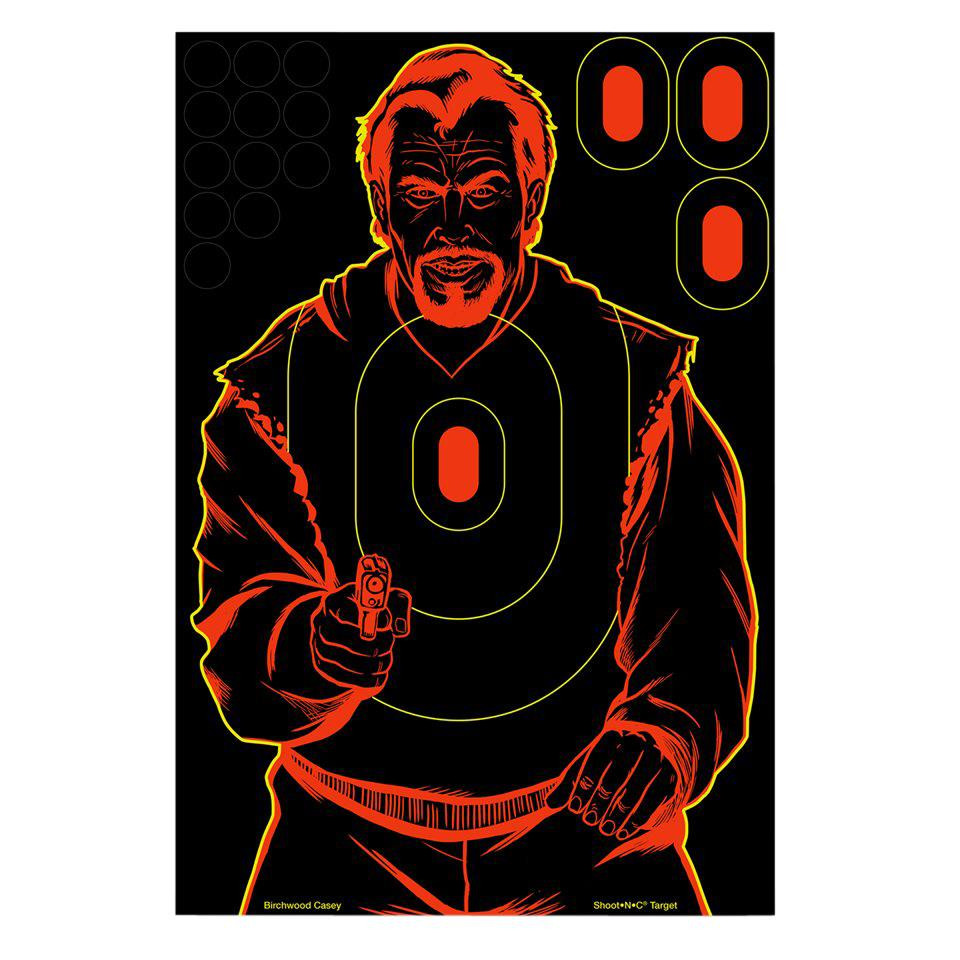 Birchwood Casey 34645 Shoot-N-C Bad Guy 5 Targets - 290573464594