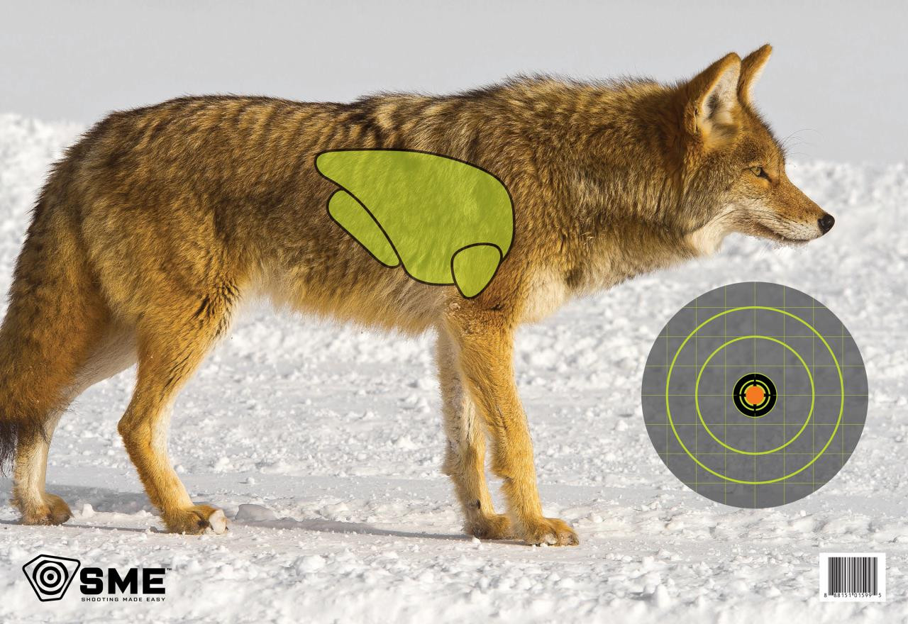 SME SMETRGCOYOTE Coyote Vital Point Target 3 Pack 16.5" x 24" - 888151015995