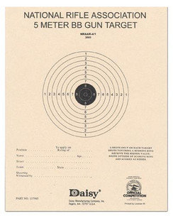 Daisy 408 Air Rifle Paper Target 50 Pack - 392560040818