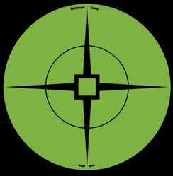 Birchwood Casey 33936 Target Spots 6" Green Crosshair Self-Adhesive 10 Pack - 290573393696