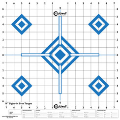 Caldwell 198604 High Visibility Sight In Targets 10pk Diamond Blue - 661120986041