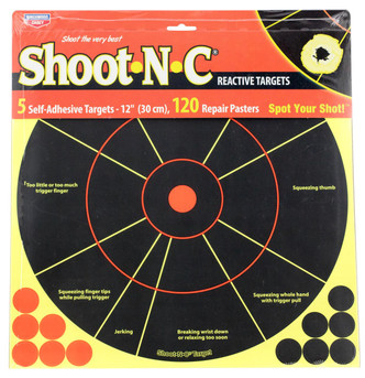 Birchwood Casey 34032 Handgun Targets Shoot-N-C 5 Pack - 290573403272