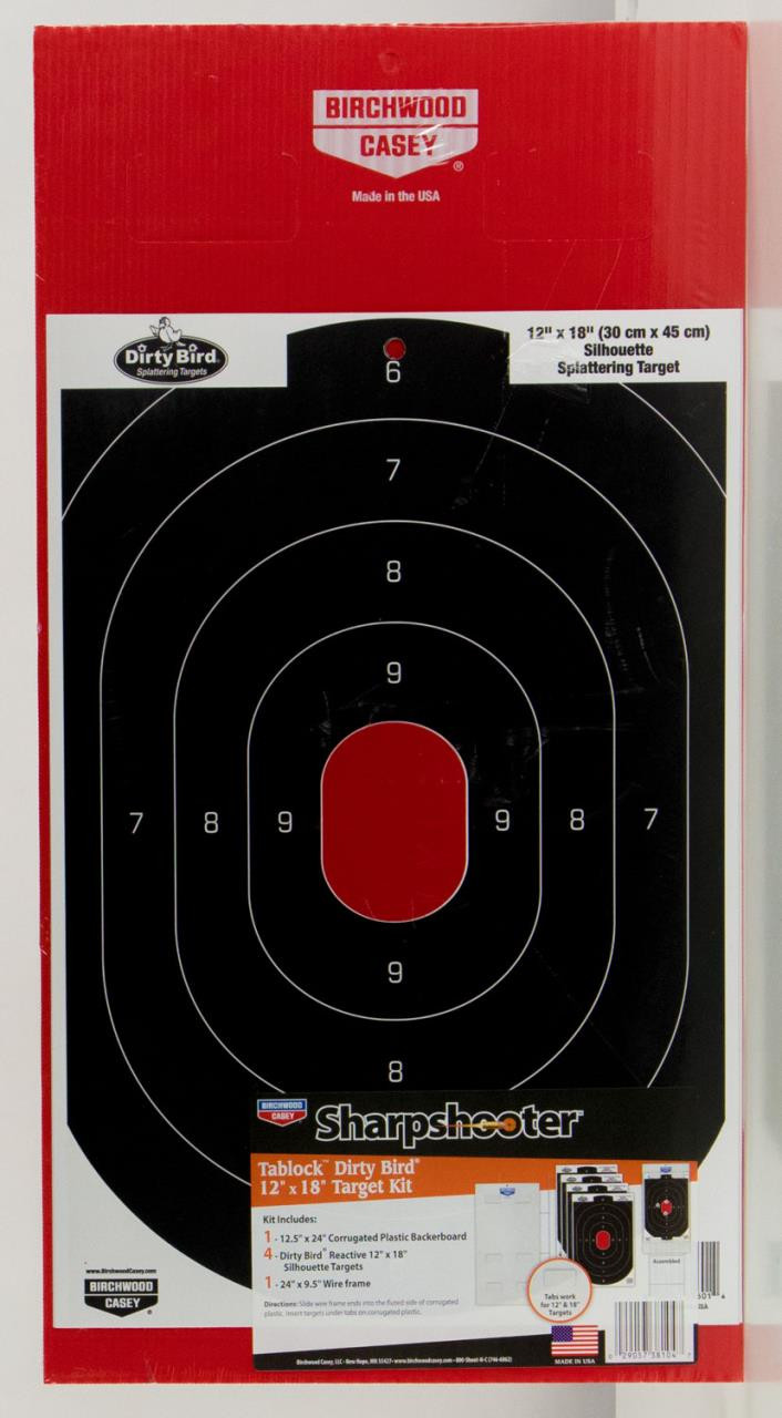 Birchwood Casey 38104 Sharpshooter TabLock Dirty Bird Target Kits 1 Frame / 4 Targets - 290573810476