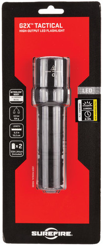 Surefire G2XCBK G2X Tactical 320 Lumens CR123A Lithium (2) Black - 848713203130