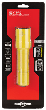 Surefire G2XDYL G2X Pro 15/320 Lumens CR123A Lithium (2) Yellow - 848713203826
