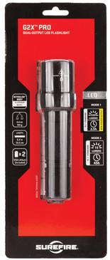 Surefire G2XDBK G2X Pro 6V 15/320 Lumens LED Black Polymer - 848713203512