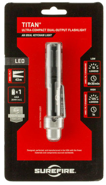 Surefire TITANA Titan Ultra-Compact 15/125 Lumens AAA NiMH Black - 848713243358