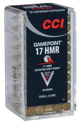 Game Point .17 HMR 20 Grain Jacketed Soft Point - 076683000521