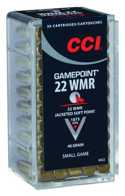Game Point .22 Winchester Magnum Rimfire 40 Grain Jacketed Soft Point - 076683000224