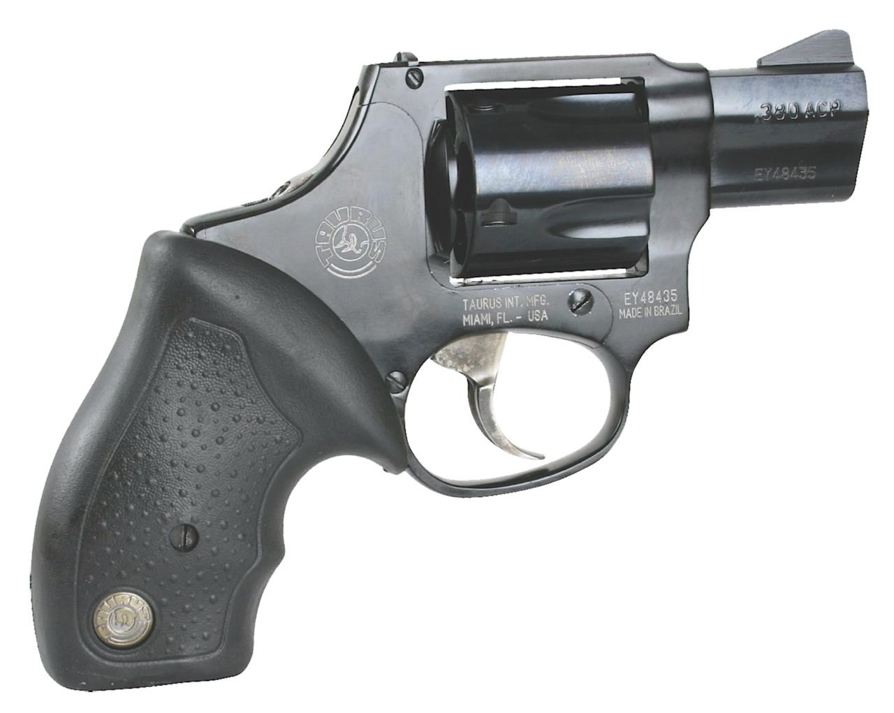 Taurus 2380121UL 380 Mini Revolver Double 380 Automatic Colt Pistol (ACP) 1.75" 5 rd Black Rubber Grip Blued - 725327609377