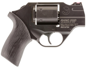 Chiappa Firearms 340217 Rhino 200D Double 357 Magnum 2" 6 Black Rubber Black - 536707121262