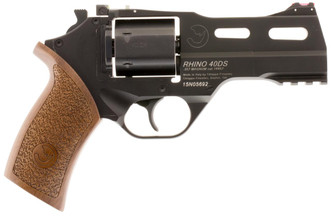Chiappa Firearms 340244 Rhino 40SAR *CA Compliant* Single 357 Magnum 4" 6 Walnut Black Stainless Steel - 536707141444