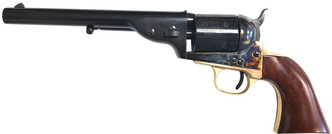 Taylors and Company 0922 1872 Open-Top Single 45 Colt (LC) 7.5" 6rd Walnut Navy Sized Grips Blued - 839665009062