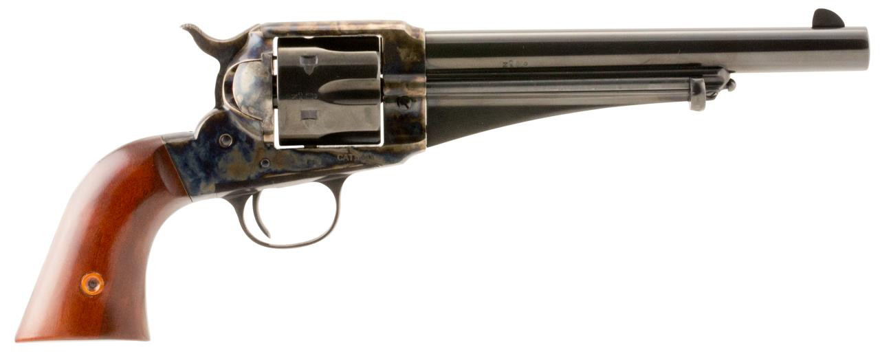 Taylors and Company 0150 1875 Army Outlaw Single 357 Magnum 7.5" 6rd Walnut Grips Blued - 839665003527