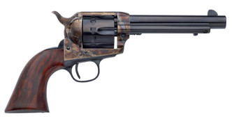 Taylors and Company 4052 Cattleman Single Action 22 Long Rifle 5.5" 12rd Walnut Grips Blued - 839665003268
