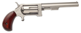 NAA NAASWC4 22 Magnum Sidewinder with 22LR Cylinder Single 22 Winchester Magnum Rimfire (WMR) 4" 5 Rosewood Stainless - 744253002687
