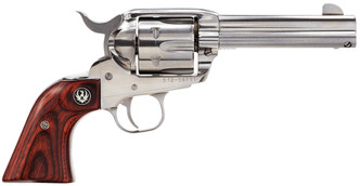 Ruger 5109 Vaquero Standard Single 357 Magnum 4.62" 6 rd Rosewood Grip Stainless Steel - 736676051090
