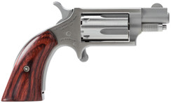 NAA 22MSGBG 22 Magnum Boot Style Grip Single 22 Winchester Magnum Rimfire (WMR) 1.1" 5 Wood Boot Grip Stainless - 744253001550