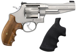 Smith & Wesson 170210 627 Performance Center Single/Double 357 Magnum 5" 8 rd Wood Grip Stainless - 221887021012